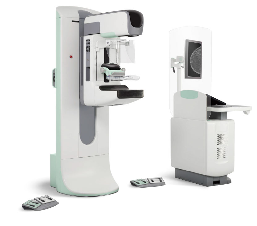 Mammogram Screening Test Machine and monitoring screen displayed