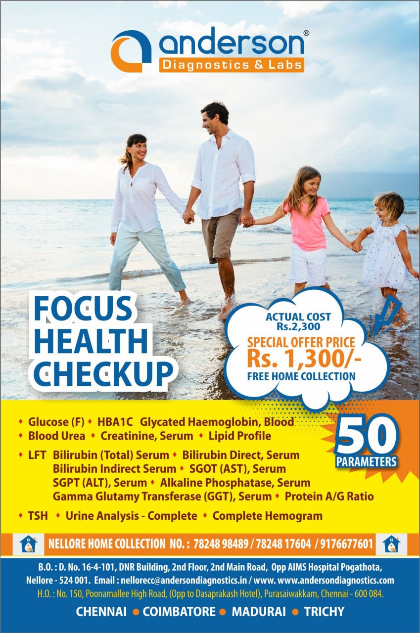 An e-poster for focus health checkups.