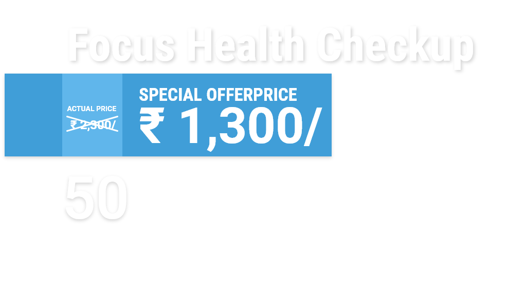 The banner image of Focus Health Checkup.