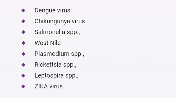 TROPICAL FEVER PANEL virus list.