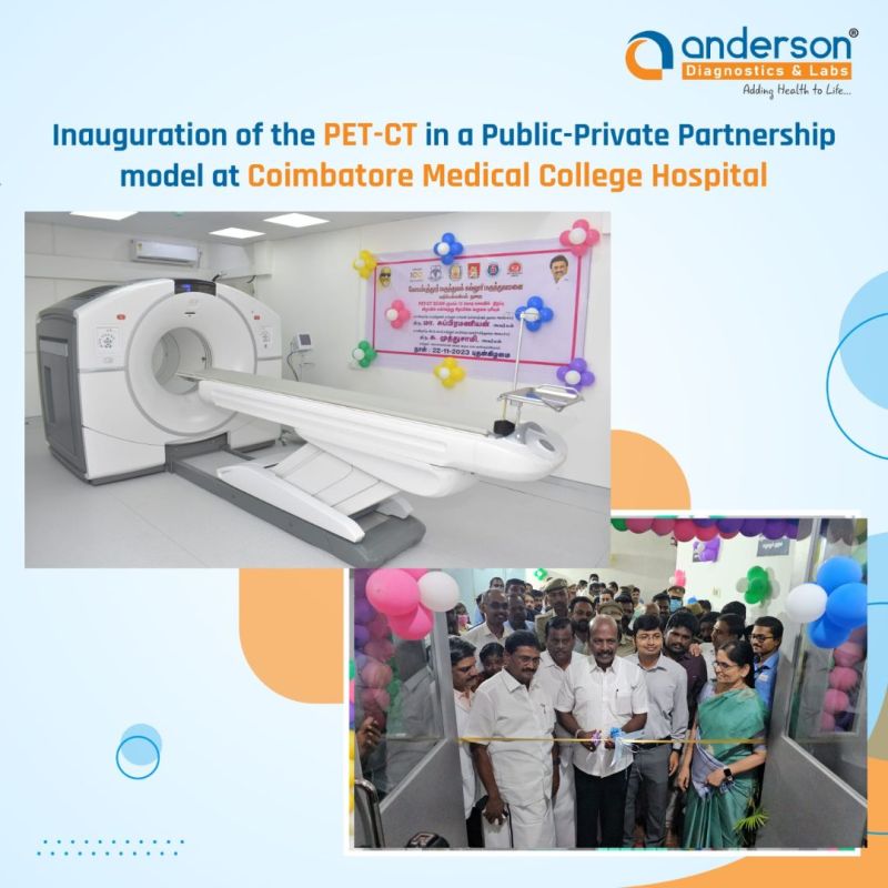 The Honourable Health Minister Thiru Ma. Subramanian inaugurating the PETCT under PPP(public-private partnership) mode in Coimbatore.