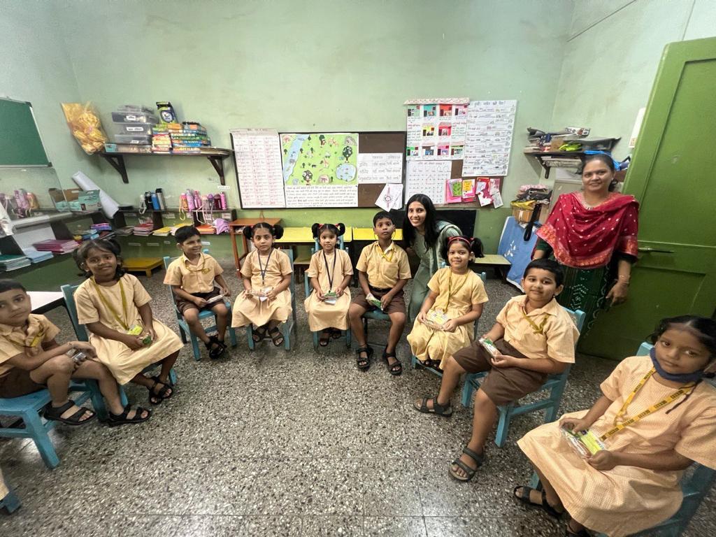 Children at the Central School for the Deaf, Mumbai.